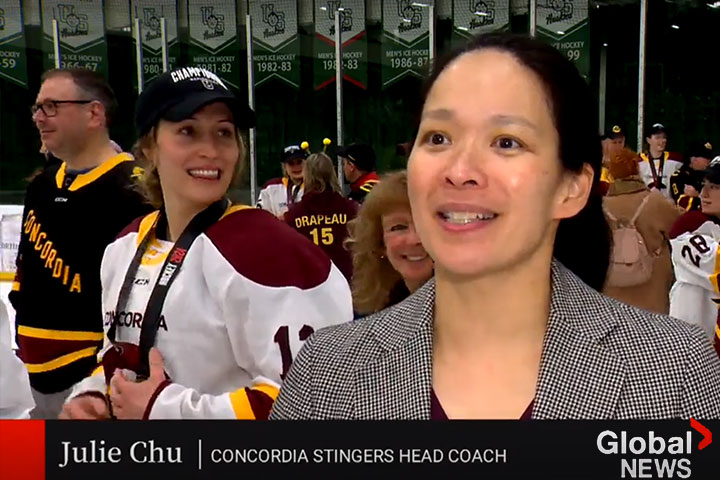 Video: Concordia Stingers reflect on U Sports women’s hockey championship title in Saskatoon | Global News